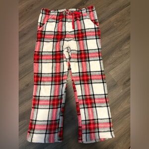 Wonder Nation Kids Plaid Pajama Bottoms - Red, Black, and White